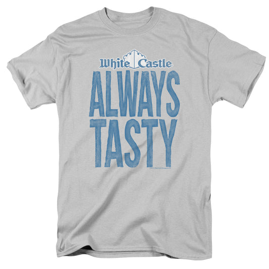 White Castle Always Tasty Mens T Shirt Silver