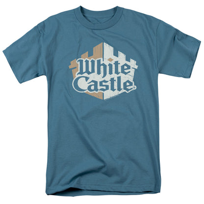 White Castle Torn Logo Mens T Shirt Slate Officially Licensed