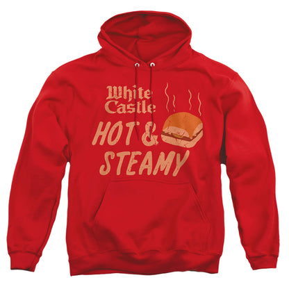 White Castle Hot &Amp; Steamy Mens Hoodie Red