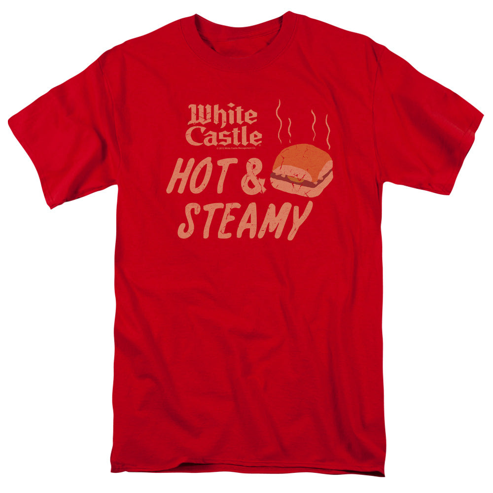 White Castle Hot & Steamy Mens T Shirt Red