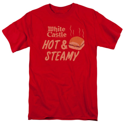 White Castle Hot & Steamy Mens T Shirt Red Officially Licensed