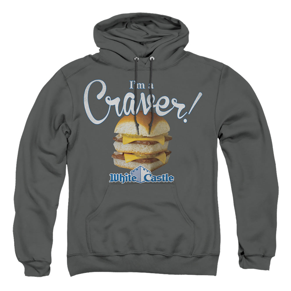 White Castle Craver Mens Hoodie Charcoal