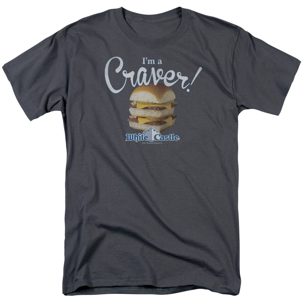 White Castle Craver Mens T Shirt Charcoal