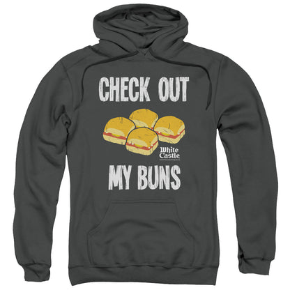 White Castle My Buns Mens Hoodie Charcoal