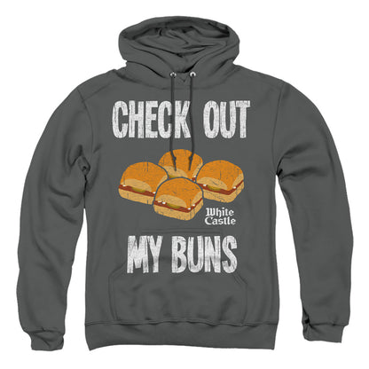 White Castle My Buns Mens Hoodie Charcoal