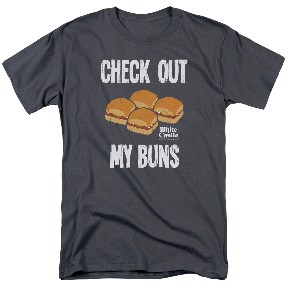 White Castle My Buns Mens T Shirt Charcoal