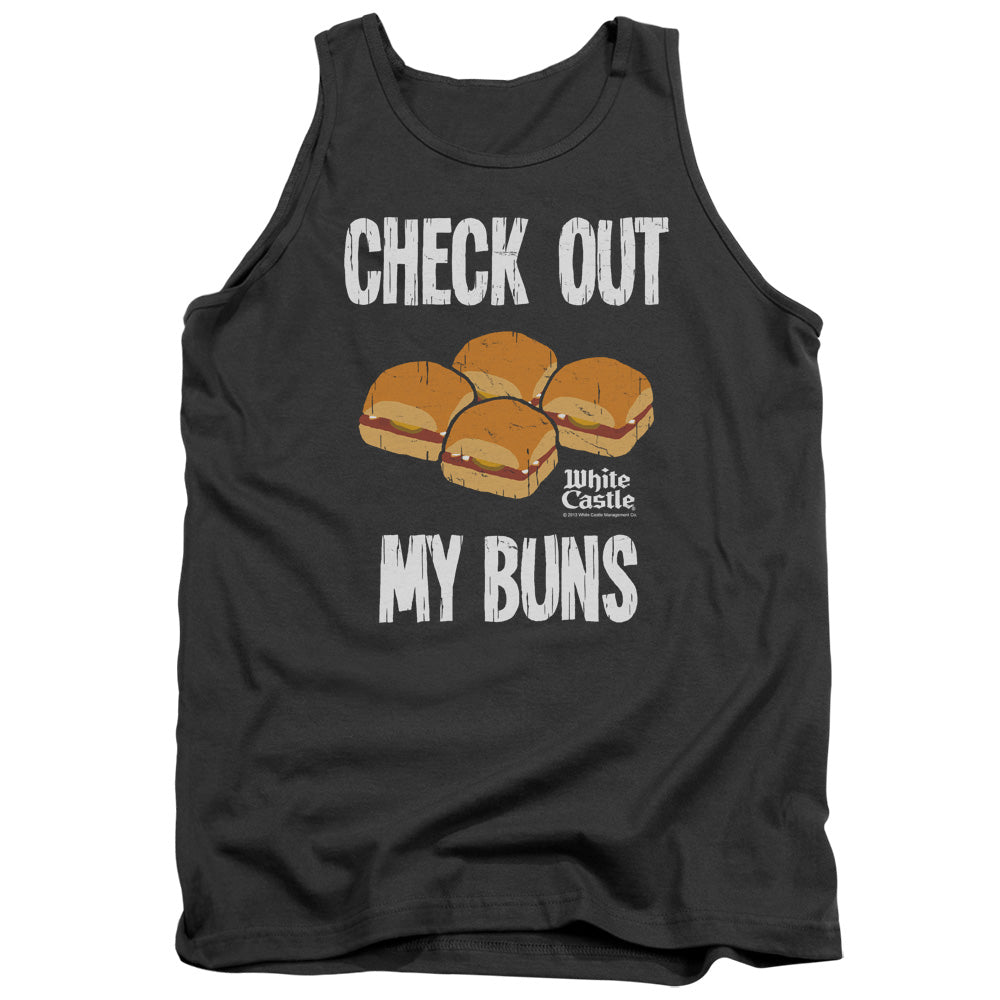 White Castle My Buns Mens Tank Top Shirt Charcoal