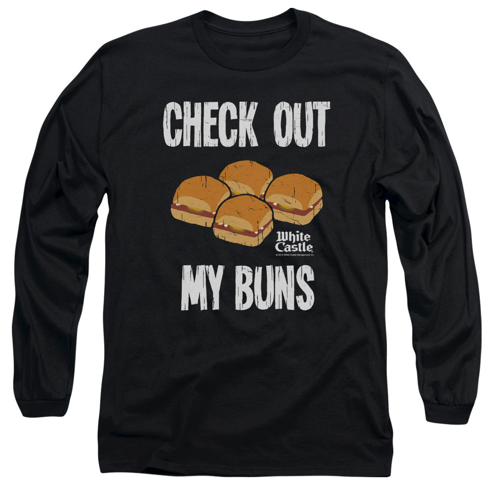 White Castle My Buns Mens Long Sleeve Shirt Black