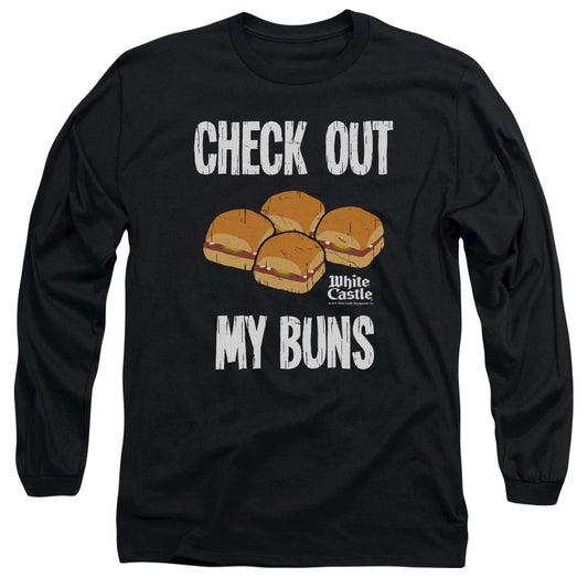 White Castle My Buns Mens Long Sleeve Shirt Black