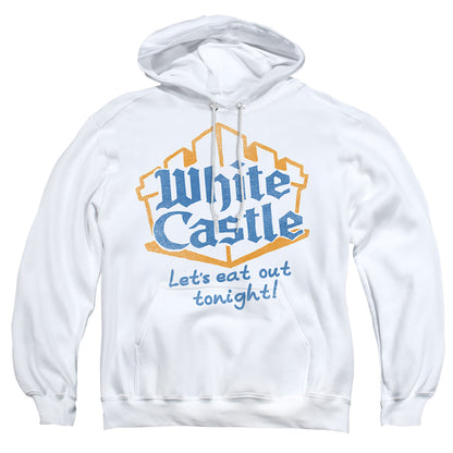 White Castle Lets Eat Mens Hoodie White Officially Licensed