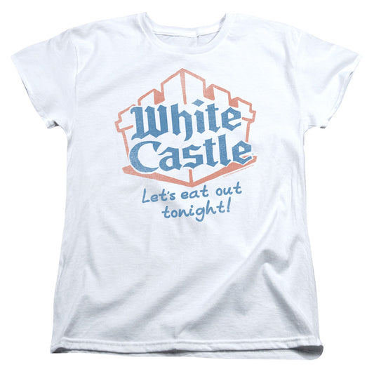 White Castle Lets Eat Womens T Shirt White