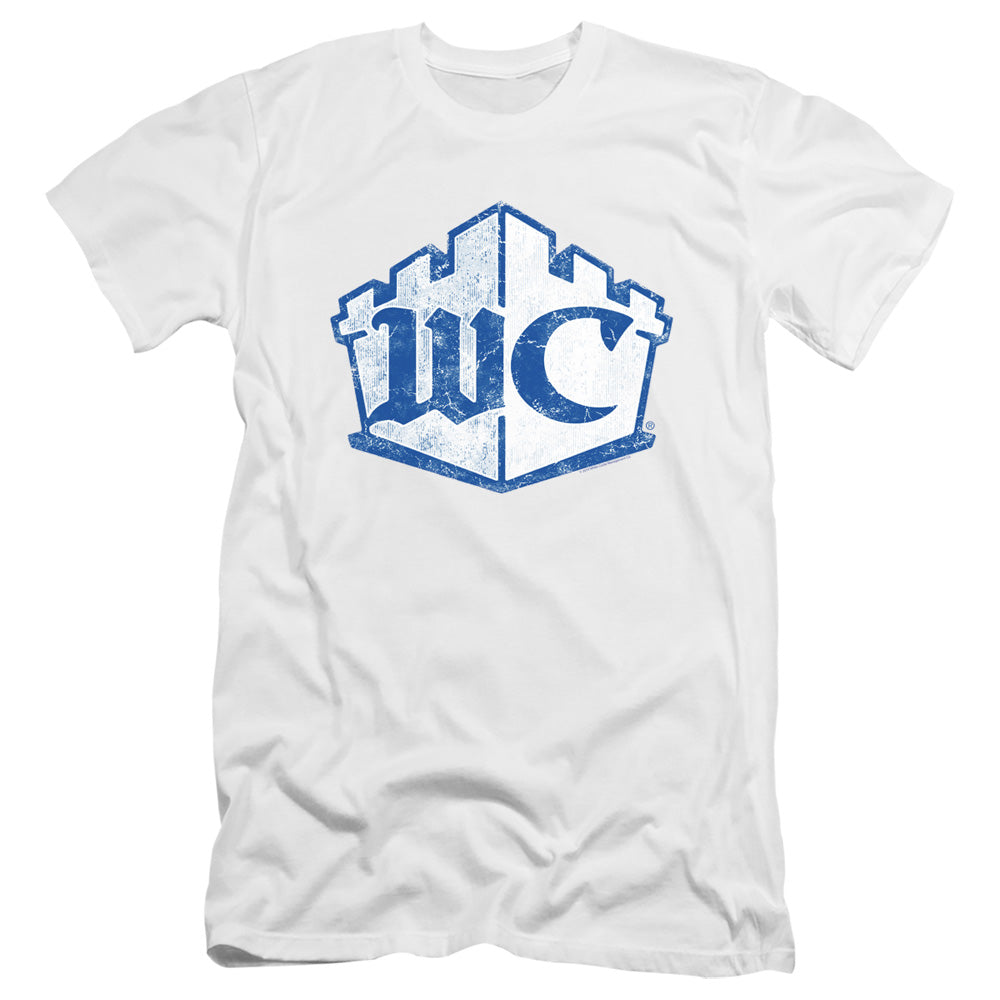 White Castle Monogram Premium Bella Canvas Slim Fit Mens T Shirt White