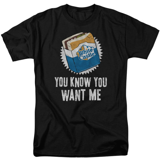 White Castle Want Me Mens T Shirt Black