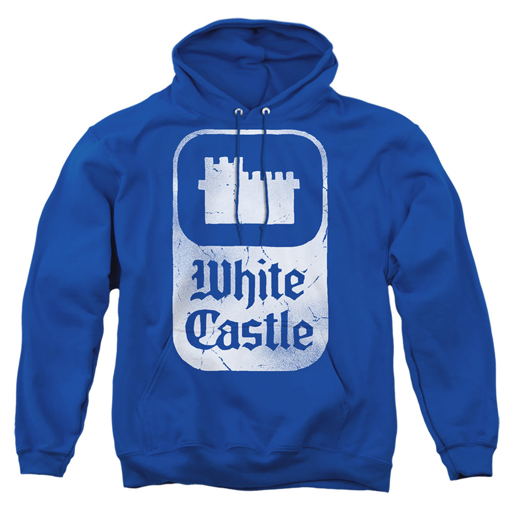 White Castle Classic Logo Mens Hoodie Royal Blue