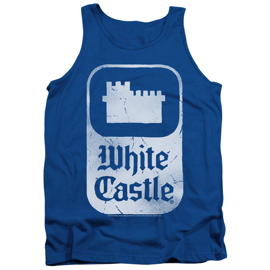 White Castle Classic Logo Mens Tank Top Shirt Royal Blue