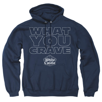 White Castle Craving Mens Hoodie Navy