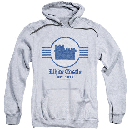 White Castle Emblem Mens Hoodie Athletic Heather