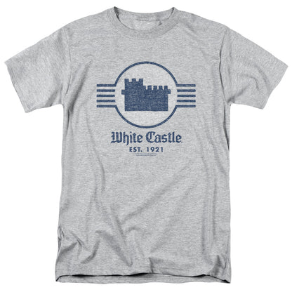 White Castle Emblem Mens T Shirt Athletic Heather Officially Licensed