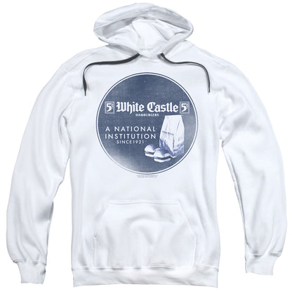 White Castle National Institution Mens Hoodie White