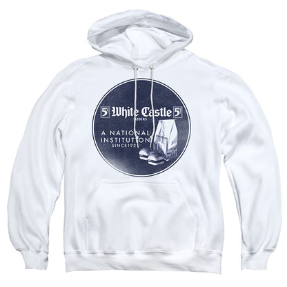 White Castle National Institution Mens Hoodie White