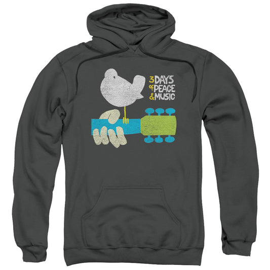 Woodstock Perched Mens Hoodie Charcoal