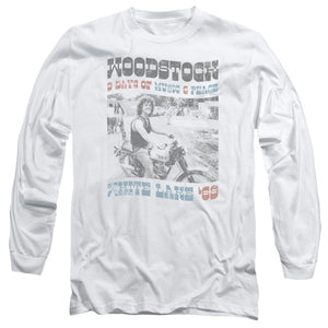 Woodstock Rider Mens Long Sleeve Shirt White