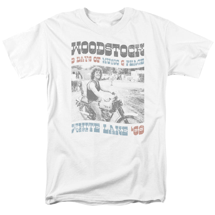 Woodstock Rider Mens T Shirt White