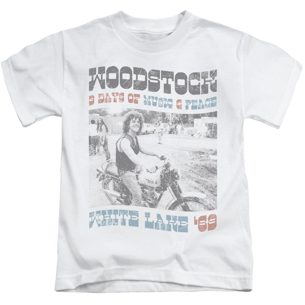 Woodstock Rider Juvenile Kids Youth T Shirt White