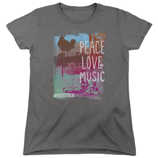 Woodstock PLM Womens T Shirt Charcoal