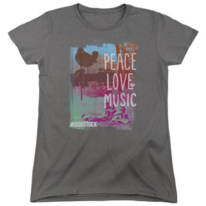 Woodstock PLM Womens T Shirt Charcoal