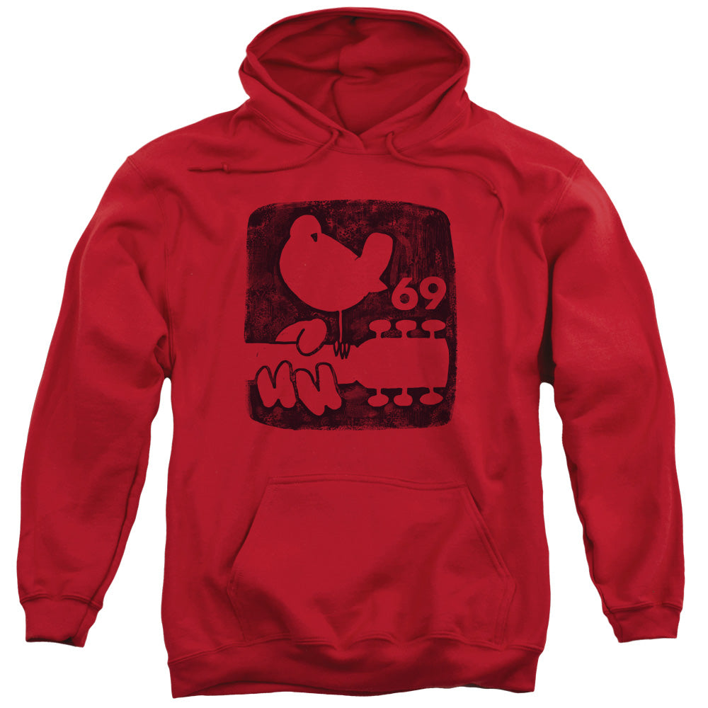 Woodstock Summer 69 Mens Hoodie Red