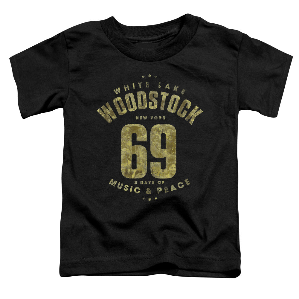 Woodstock White Lake Toddler Kids Youth T Shirt Black