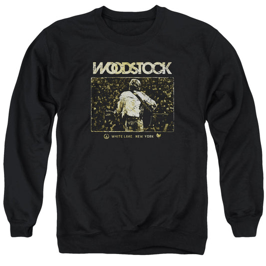 Woodstock White Lake Crowd Mens Crewneck Sweatshirt Black