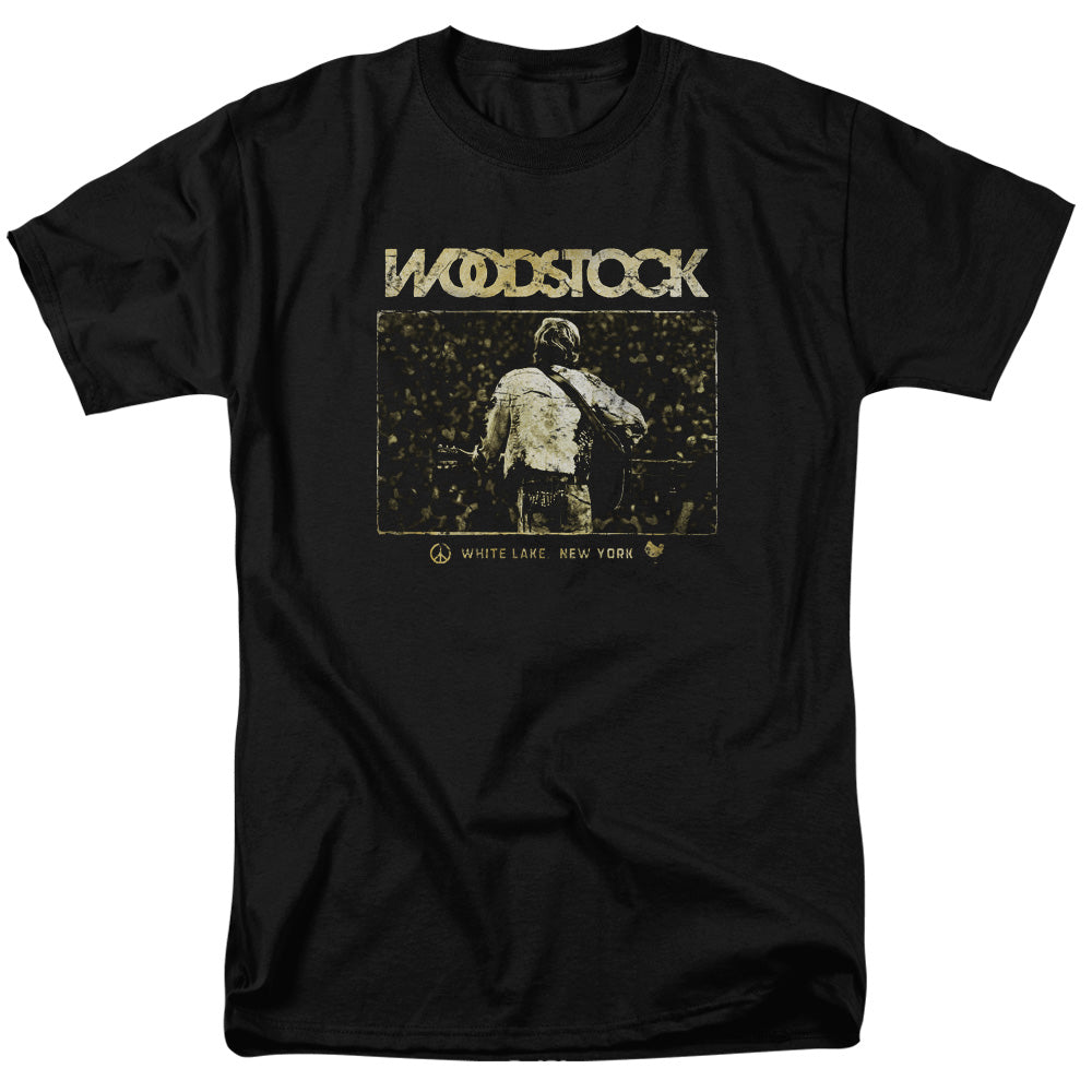 Woodstock White Lake Crowd Mens T Shirt Black