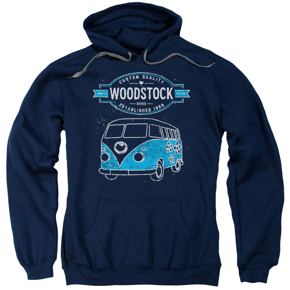 Woodstock Van Mens Hoodie Navy Blue