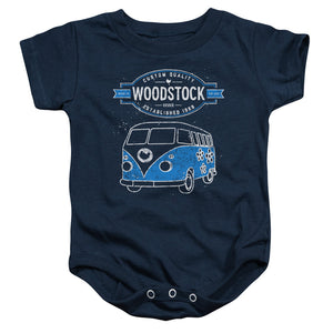 Woodstock Van Infant Baby Snapsuit Navy Blue