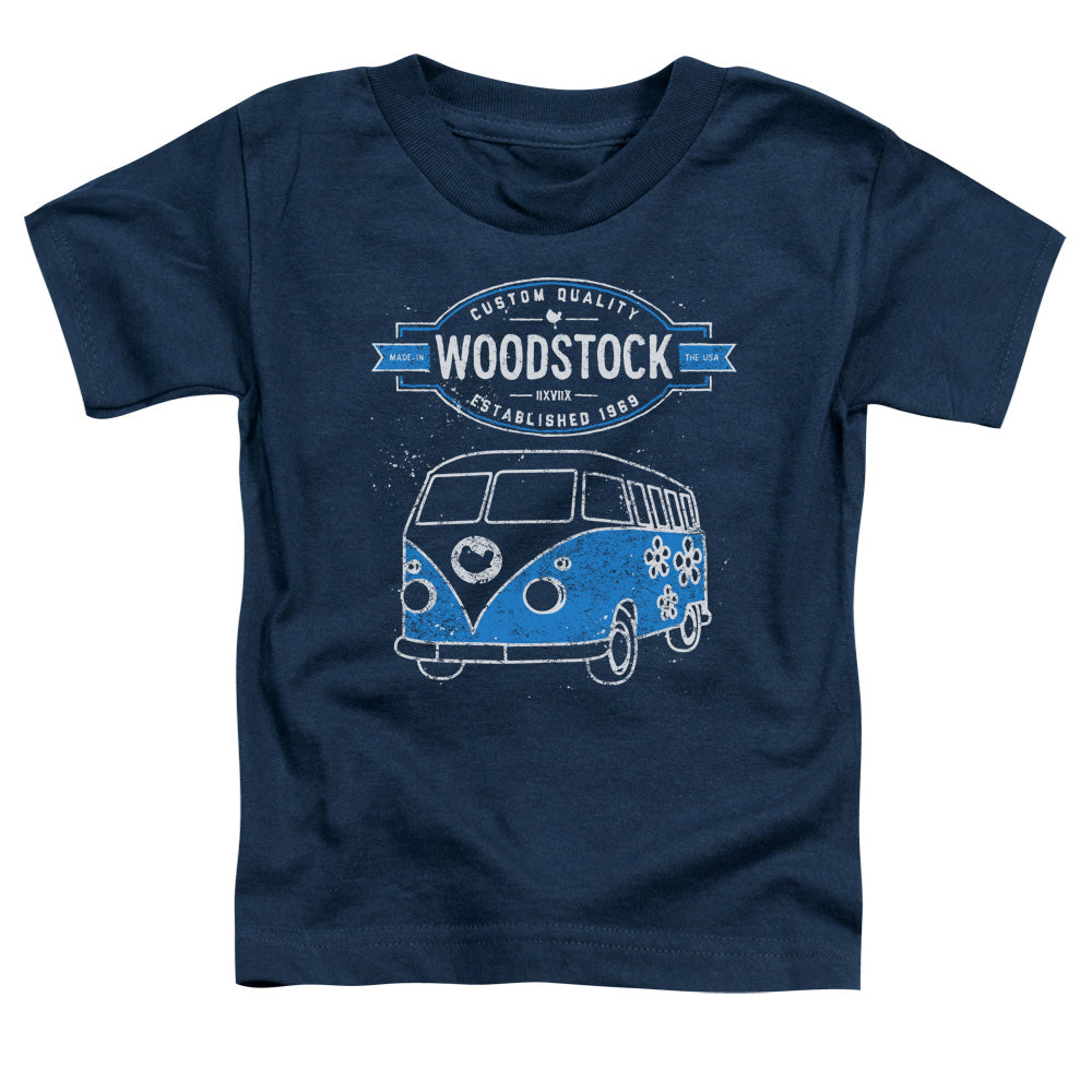 Woodstock Van Toddler Kids Youth T Shirt Navy Blue