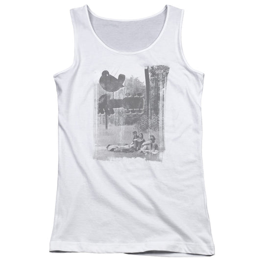 Woodstock Hippies In A Field Womens Tank Top Shirt White