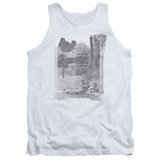 Woodstock Hippies In A Field Mens Tank Top Shirt White