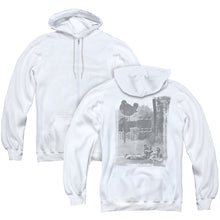 Load image into Gallery viewer, Woodstock Hippies In A Field Back Print Zipper Mens Hoodie White