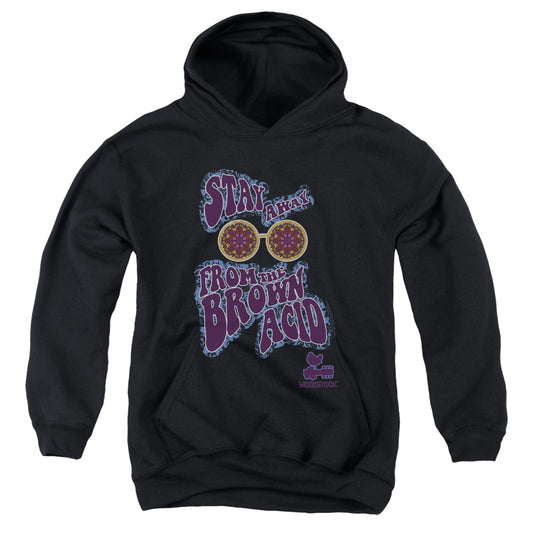 Woodstock The Brown Acid Kids Youth Hoodie Black