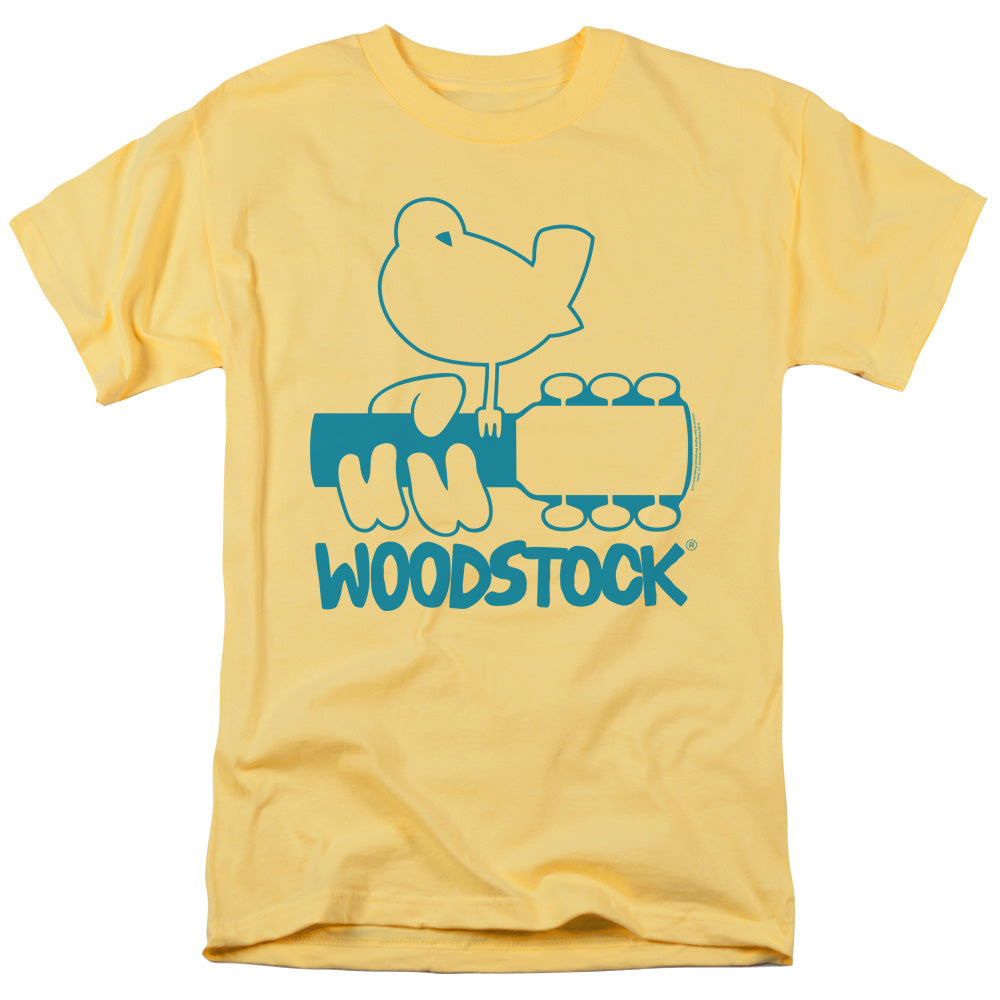 Woodstock Dove Fill Mens T Shirt Yellow