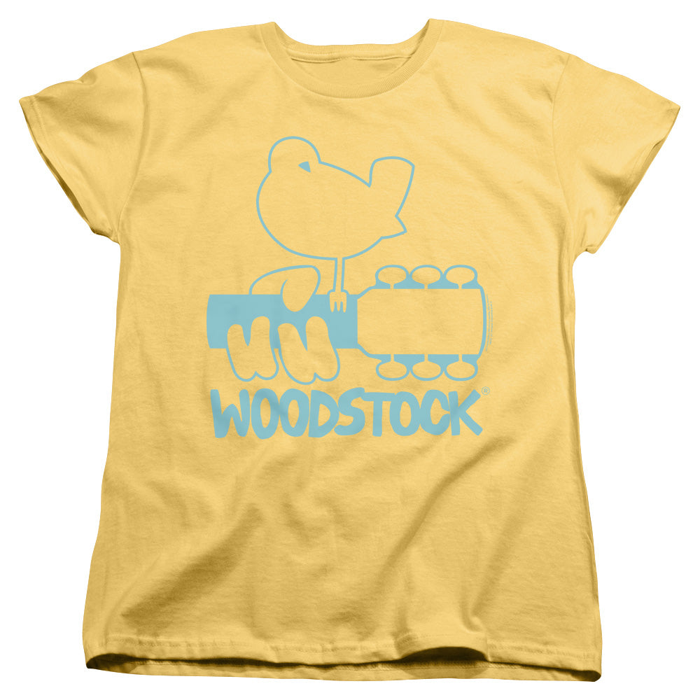 Woodstock Dove Fill Womens T Shirt Yellow