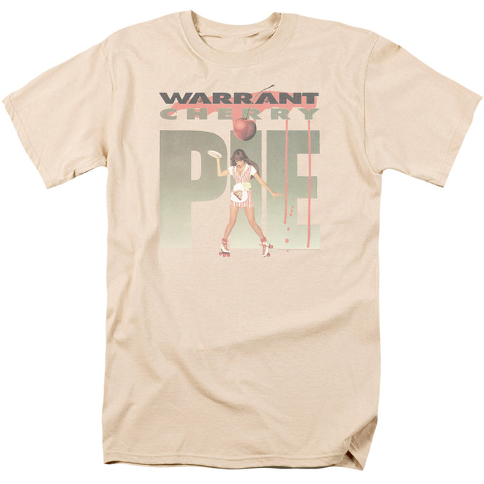 Warrant Cherry Pie Mens T Shirt Cream