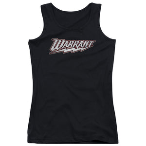Warrant Logo Womens Tank Top Shirt Black