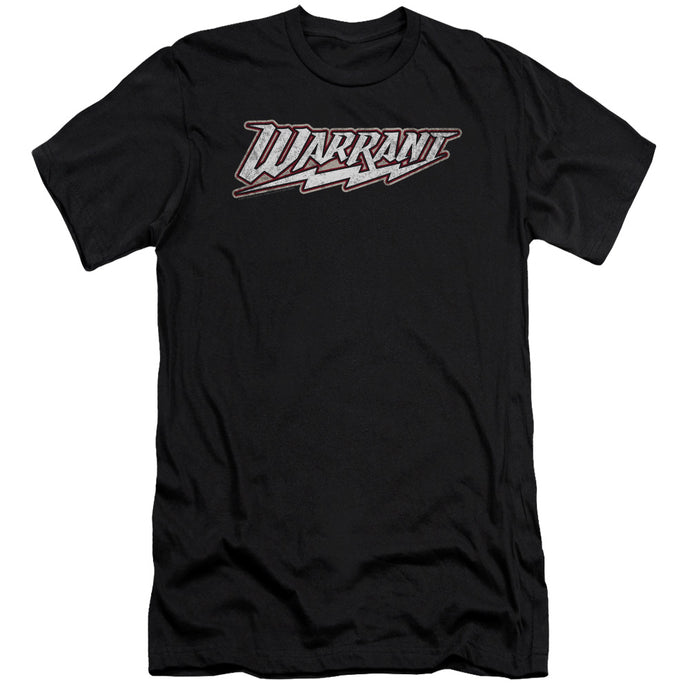 Warrant Logo Slim Fit Mens T Shirt Black