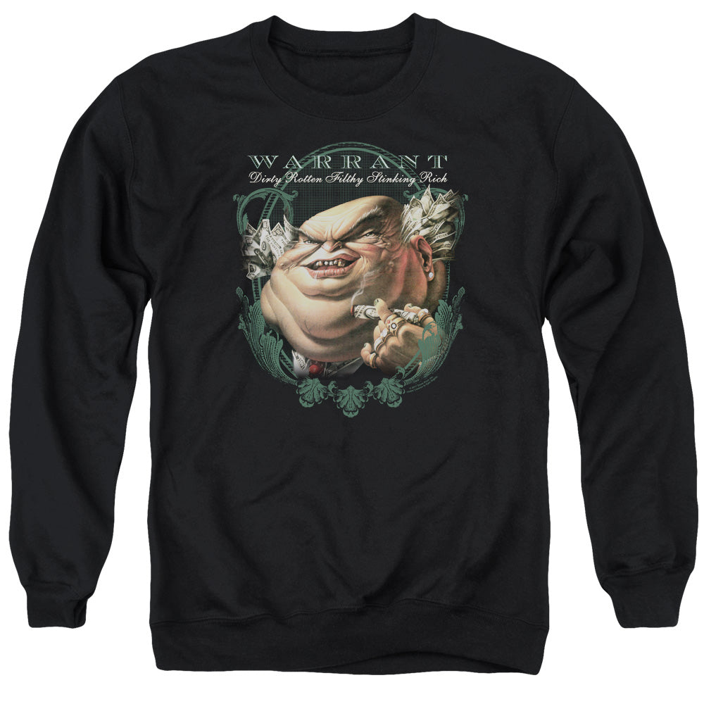 Warrant Stinking Rich Mens Crewneck Sweatshirt Black