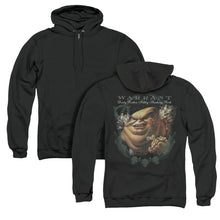 Load image into Gallery viewer, Warrant Stinking Rich Back Print Zipper Mens Hoodie Black