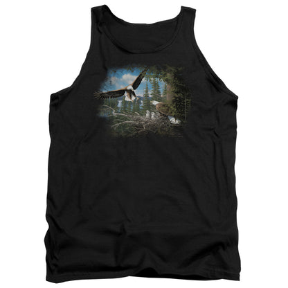 Wildlife Spring Bald Eagles Mens Tank Top Shirt Black