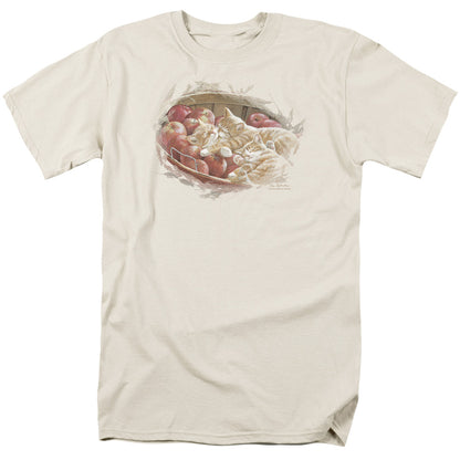 Wildlife Apples And Oranges Mens T Shirt Cream Officially Licensed